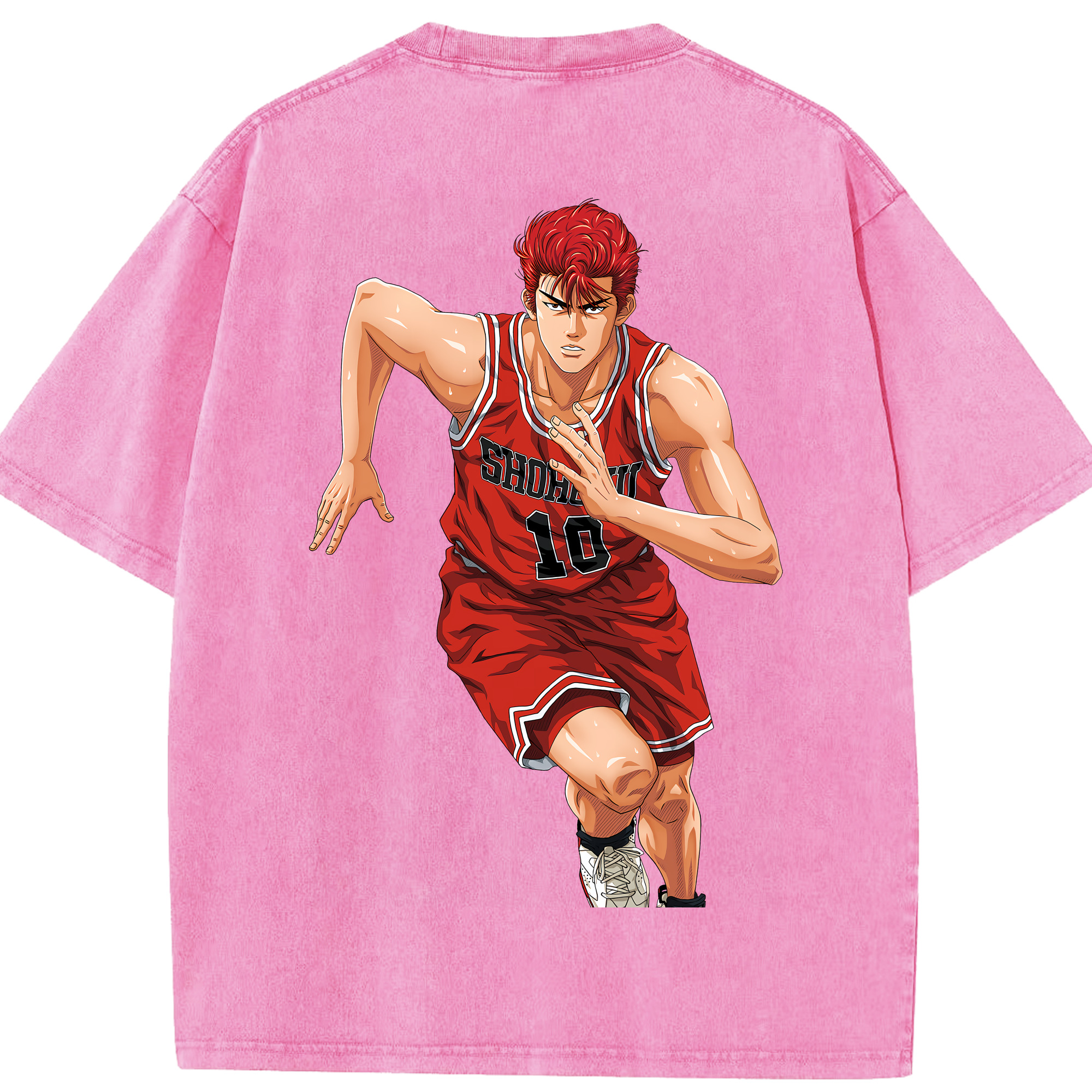 （画像用） SLAM DUNK／スラムダンク 綿100% ヴィンテージ風 半袖Tシャツ（背面プリント）
